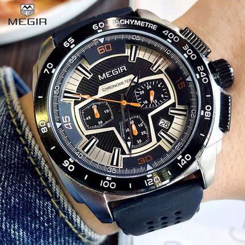นาฬิกา Megir โครโนกราฟ ของแท้ ของใหม่