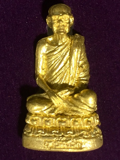 รูปเหมือนนั่งบัวหลวงปู่ฤาษีลิงดำ  วัดท่าซุง  รุ่นแรก