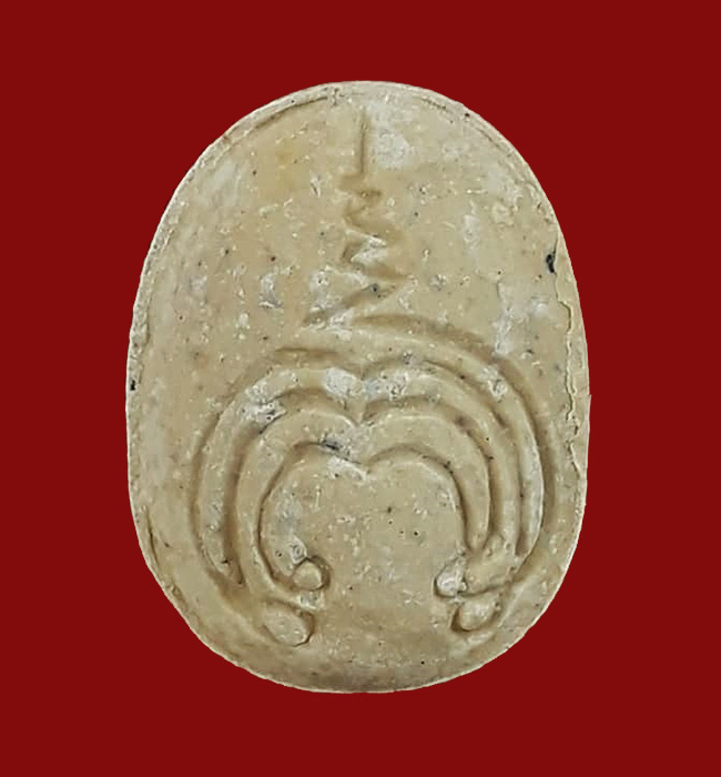 พระปิดตาขี่ไก่ รุ่น2 (ไก่หันซ้าย) หลวงปู่วิเวียร วัดดวงแข ปี2536 เนื้อผงผสมเกสร สีขาวเหลือง