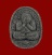 พระปิดตาขี่ไก่ รุ่น2 (ไก่หันซ้าย) หลวงปู่วิเวียร วัดดวงแข ปี2536 เนื้อผงใบลาน สีดำ