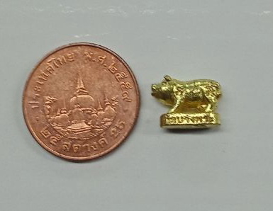 หมูจิ๋วรุ่นหมูทองมหาลาภ หลวงพ่อเปิน วัดบางพระ นครปฐม พ.ศ.2561