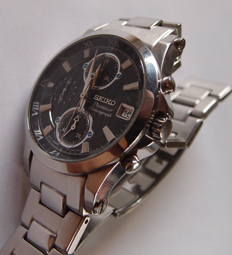 นาฬิกา SEIKO ของแท้ รุ่น PREMIER โครโนกราฟ Black