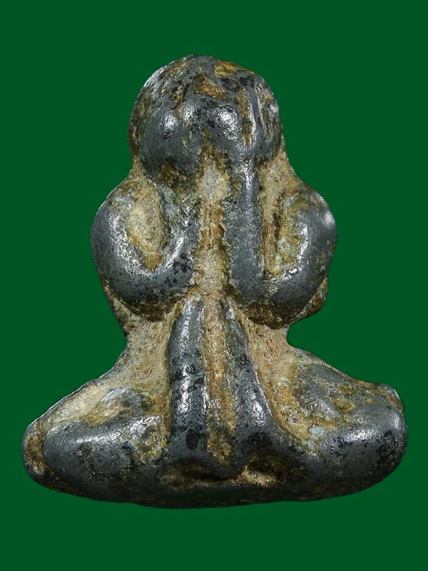 พระปิดตาลวงพ่อวงษ์ (พระครูพรหมวิสุทธิ์) เนื้อชินเขียว วัดทุ่ งผักกูด จ.นครปฐม