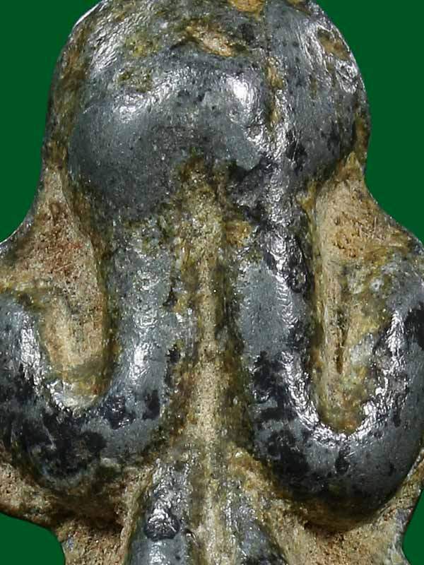 พระปิดตาลวงพ่อวงษ์ (พระครูพรหมวิสุทธิ์) เนื้อชินเขียว วัดทุ่ งผักกูด จ.นครปฐม