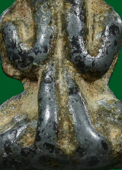 พระปิดตาลวงพ่อวงษ์ (พระครูพรหมวิสุทธิ์) เนื้อชินเขียว วัดทุ่ งผักกูด จ.นครปฐม