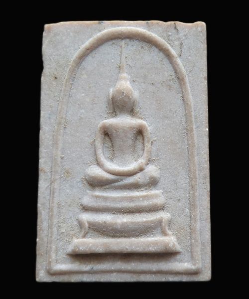 สมเด็จหลังสองศูนย์ หลวงพ่อกวย วัดโฆสิตาราม เนื้อออกผงน้ำมัน 