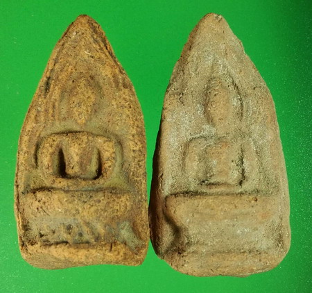 พระซุ้มทอง กรุเจดีย์กลางทุ่ง จ.อยุธยา 2 พิมพ์ คัดสวยมาก