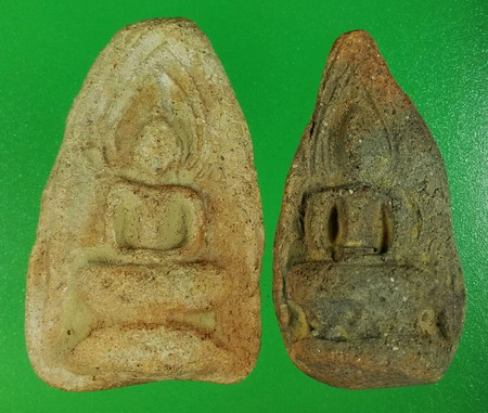 พระซุ้มทอง กรุเจดีย์กลางทุ่ง จ.อยุธยา 2 พิมพ์ คัดสวยมาก