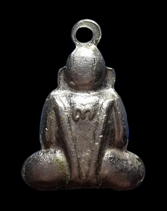 พระปิดตา หลวงพ่อกวย วัดโฆสิตาราม จ.ชัยนาท ปี 21 เนื้ออัลปาก้า