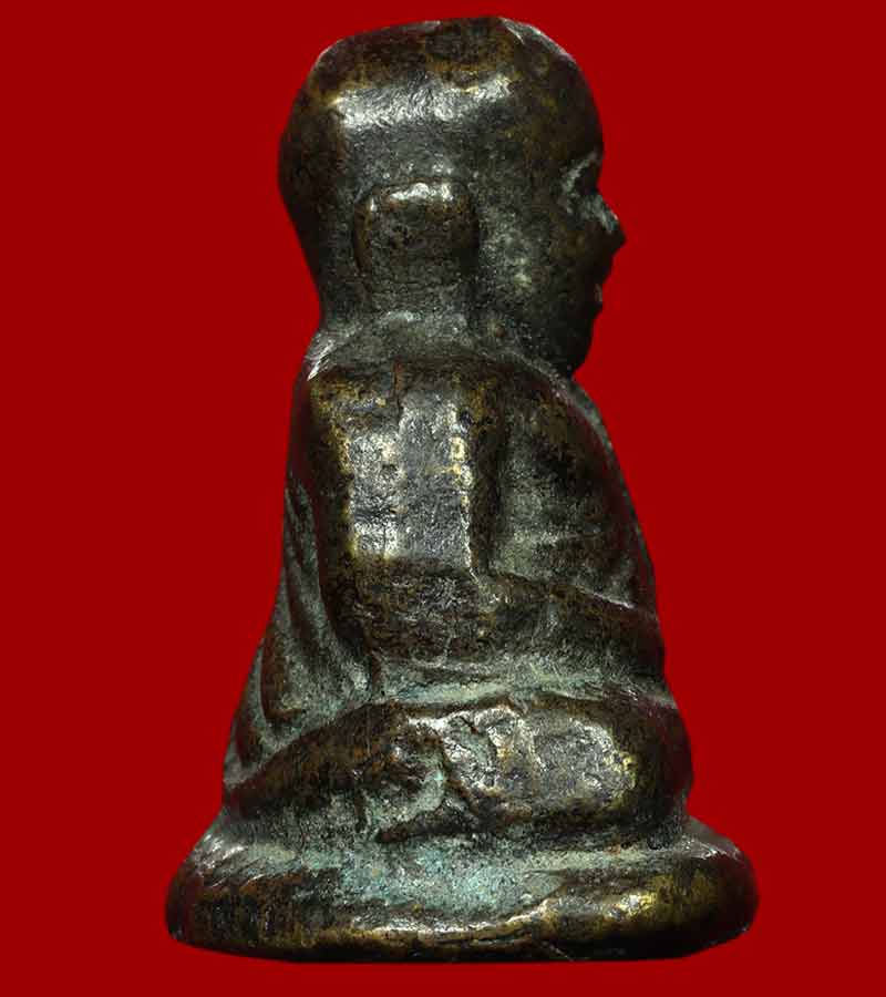 รูปหล่อ หลวงพ่อเงิน วัดบางคลาน รุ่นปืนแตก พิมพ์ เศียรโต นิยม มีโค๊ต วัดคงคาราม อ.โพทะเล จ.พิจิตร 