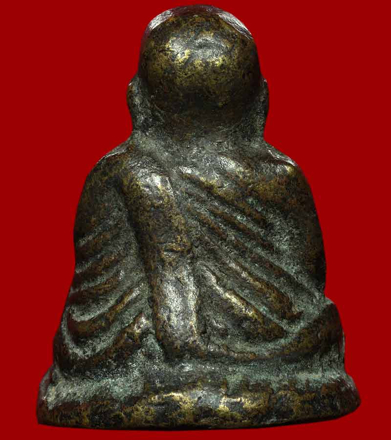 รูปหล่อ หลวงพ่อเงิน วัดบางคลาน รุ่นปืนแตก พิมพ์ เศียรโต นิยม มีโค๊ต วัดคงคาราม อ.โพทะเล จ.พิจิตร 