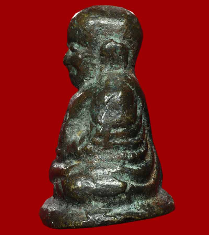 รูปหล่อ หลวงพ่อเงิน วัดบางคลาน รุ่นปืนแตก พิมพ์ เศียรโต นิยม มีโค๊ต วัดคงคาราม อ.โพทะเล จ.พิจิตร 