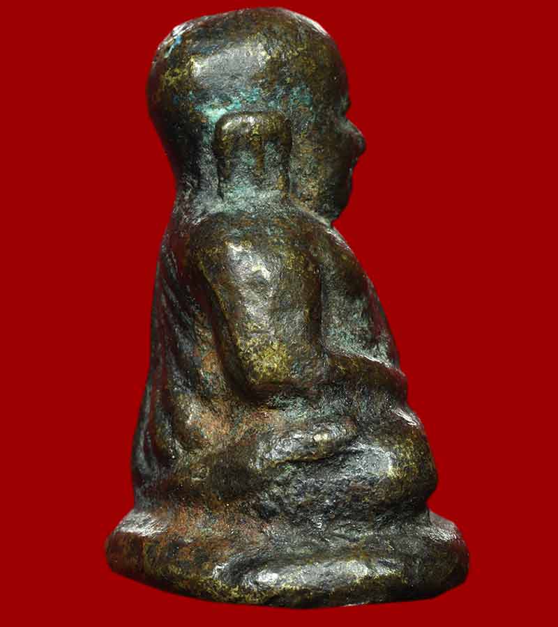 รูปหล่อ หลวงพ่อเงิน วัดบางคลาน รุ่นปืนแตก พิมพ์ เศียรโต นิยม วัดคงคาราม อ.โพทะเล จ.พิจิตร 