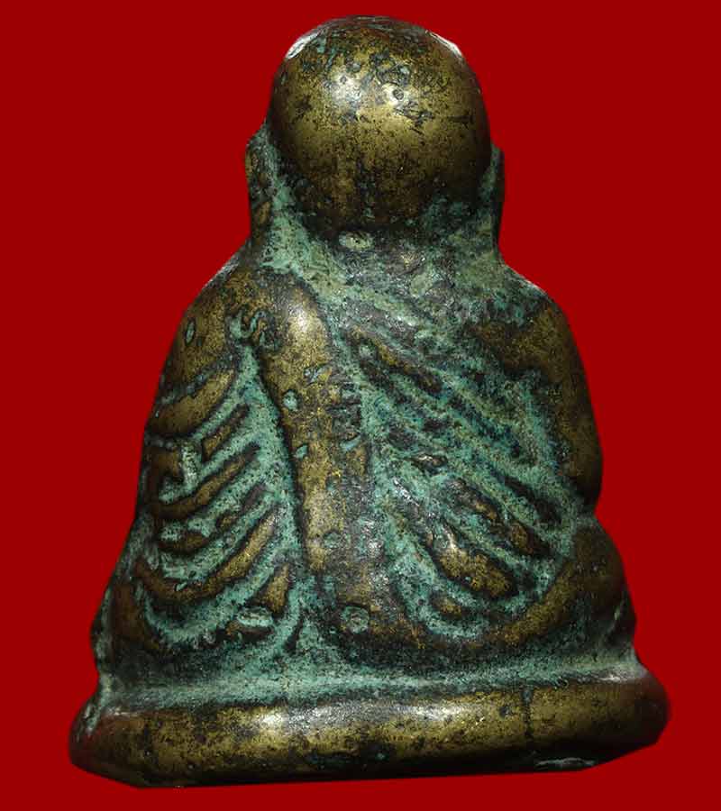 รูปหล่อ หลวงพ่อเงิน วัดบางคลาน รุ่นปืนแตก พิมพ์ เศียรโต นิยม วัดคงคาราม อ.โพทะเล จ.พิจิตร 