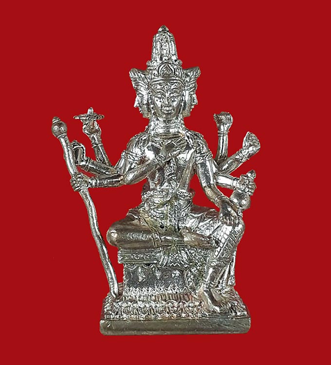 พระพรหมหล่อรุ่นแรก หลวงพ่อชำนาญ วัดบางกุฎีทอง (วัดชินวรารามวรวิหาร) จ.ปทุมธานี ปี2555