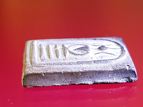 สมเด็จคะแนนหูบายศรี เนื้อดินผสมผง หลวงพ่อกวย วัดโฆสิตาราม