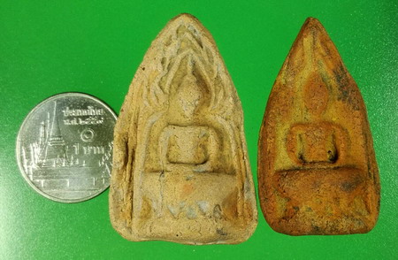 พระซุ้มทอง กรุเจดีย์กลางทุ่ง จ.อยุธยา 2 พิมพ์ คัดสวยมาก