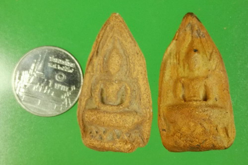 พระซุ้มทอง กรุเจดีย์กลางทุ่ง จ.อยุธยา 2 องค์ คัดสวย3