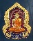 เหรียญหลวงพ่อรวย รุ่น อายุมั่น ขวัญยืน วัดตะโก เนื้อทองแดงชุบทองลงยาสีแดง