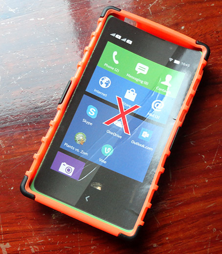เคส NOKIA X แบบกันกระแทกสุดหรู ของใหม่ สีส้ม-ดำ สวยๆพร้อมขาตั้งในตัว