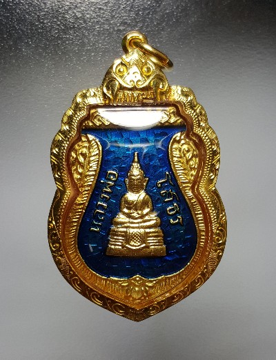 เคาะเดียวว2500... เหรียญเสมารุ่น 4 ลพ.โสธร ลงยาสีฟ้า ขึ้นเหนือน้ำ 244 ปี วัดโสธรวรารามวรวิหาร 