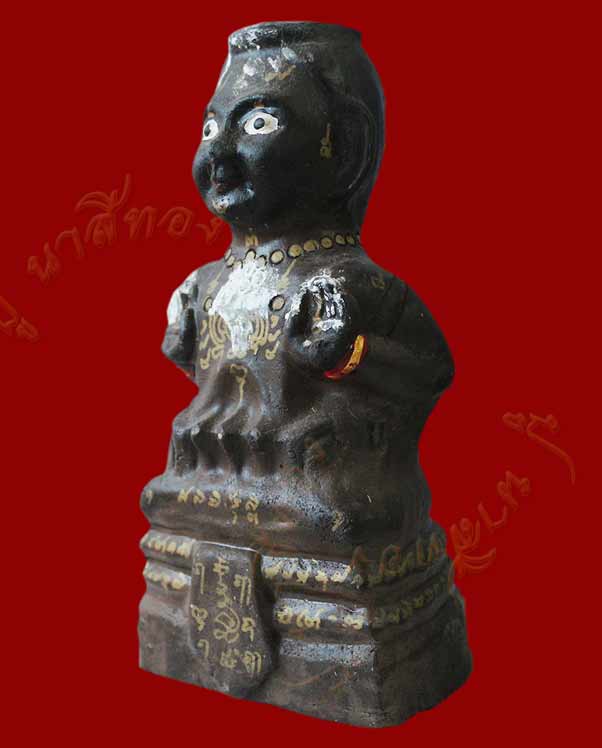 กุมารทอง หลวงปู่แย้ม รุ่นเจ้าสัวน้อย ประมาณ สูง ๗ นิ้ว ฐาน ๓ นิ้ว วัดสามง่าม จ.นครปฐม สร้างปี ๒