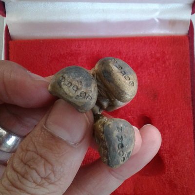 ((เคาะเดียวแดง)) รูปหล่อเบ้าทุบ ลป.ทวด ลพ.เงิน ลพ.โต รุ่นบารมีแผ่ไพศาล