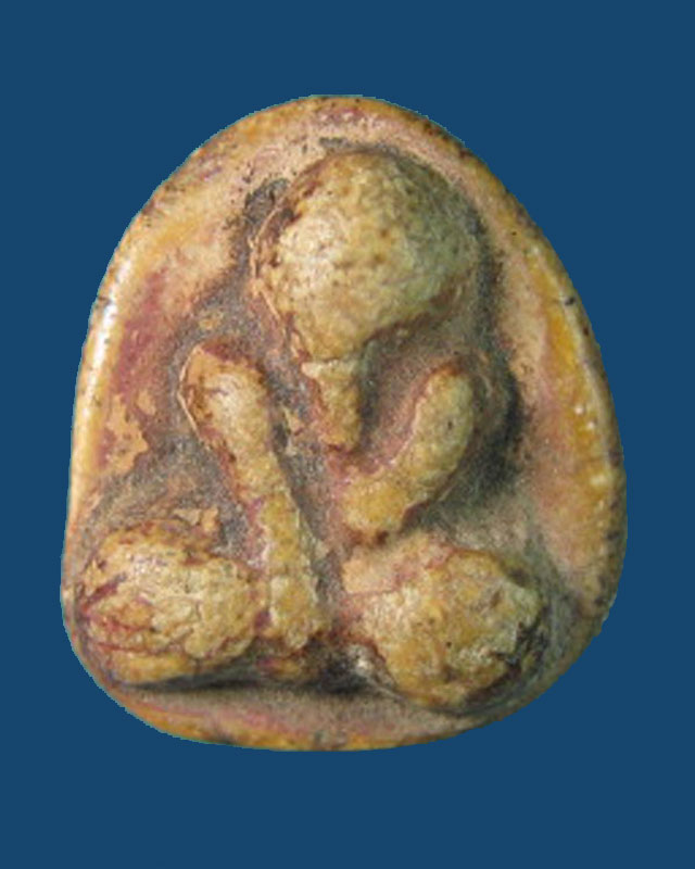 พระปิดตา หลวงพ่อขำ วัดแก้ว เนื้อผงสีขาว