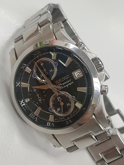 นาฬิกา SEIKO ของแท้ รุ่น PREMIER โครโนกราฟ Black