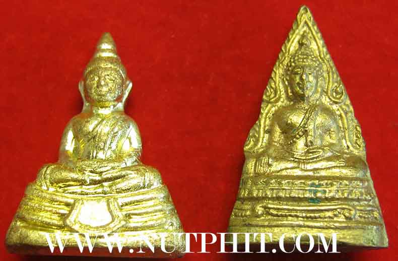 รูปหล่อเล็กพระพุทธโสธร-พระพุทธชินราชน้ำทองกระจายสวยยังกะพระทองคำ*211