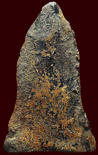 *พิมพ์โคนสมอ กรุวัดตะไกร อยุธยา เนื้อดินเผา ลงรักปิดทอง*