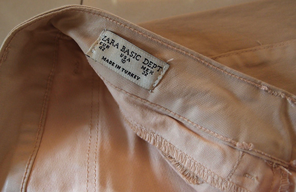 ของผู้หญิง กางเกง ZARA ของแท้ แบรนด์ดัง ตัวนี้ made in Turkey ทรงลำลอง ยังใหม่ๆเลย