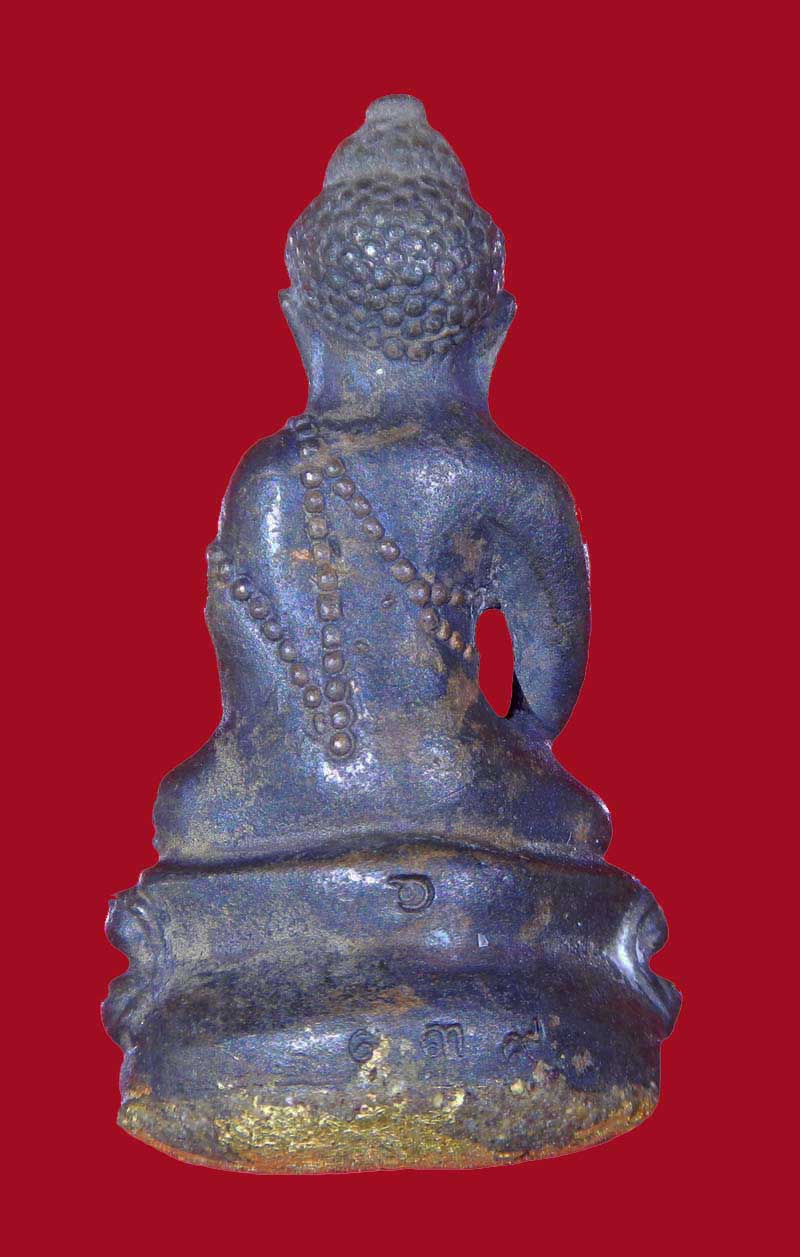 พระกริ่งชินบัญชรพรายบัวผุด ก้นอุดผง ปิดทองสำเร็จ