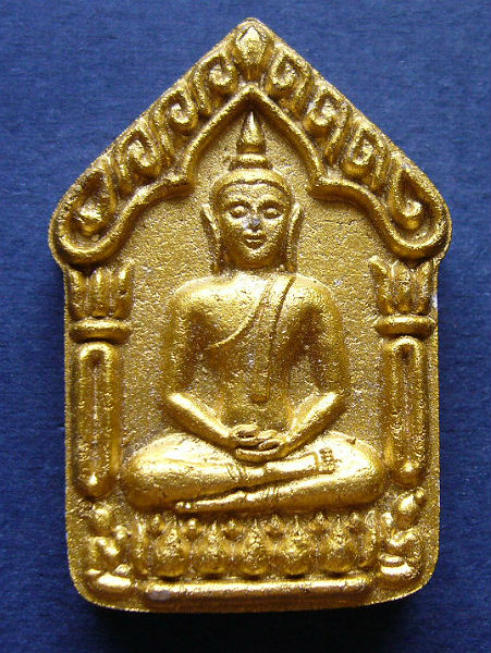 T8.1 พระะขุนเเผนยอดขุนพลศรีธาตุ หลวงปู่เกลี้ยง วัดโนนเเกด ปี2553 เนื้อขาวทาทอง