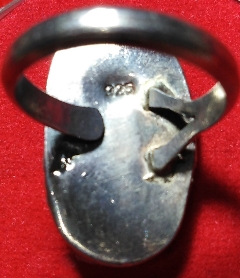 แหวนเงินหัวกระเบนท้องน้ำป้องกันคุณไสย์ลมเพลมพัด ราคาถูก