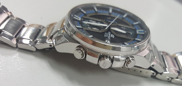 +++ นาฬิกา casio edifice WR100M โครโนกราฟ สภาพสวยมาก Man size +++