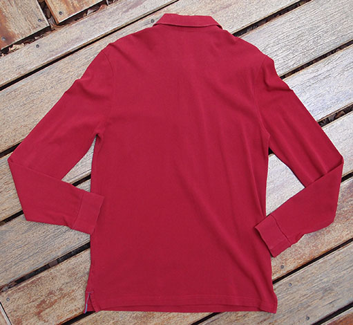 เสื้อโปโลแขนยาว HANG TEN สีแดง เบอร์ M