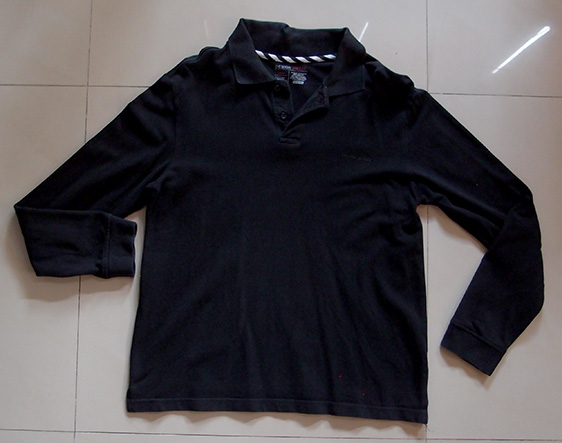 เสื้อโปโลแขนยาว HANG TEN สีแดง เบอร์ M