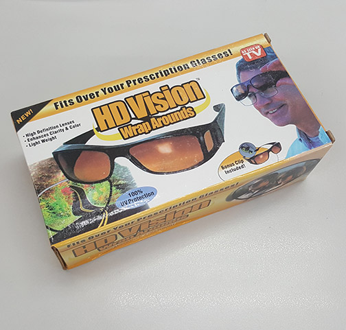 HD Vision (ซื้อ 1 แถม! 1) แว่นกันแดด แว่นสวมทับแว่นตา แว่นตาขับรถ กลางวันกันแดด กลางคืนเพิ่มความชัด