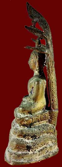*พระบูชารัชกาล ปางนาคปรก เนื้อทองเหลือง*