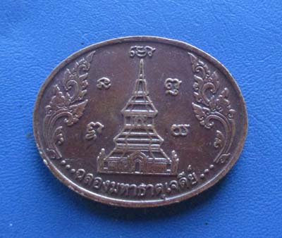เหรียญพระพุทธไสยาสน์ ภูค่าว จ.กาฬสินธุ์ เนื้อทองแดง