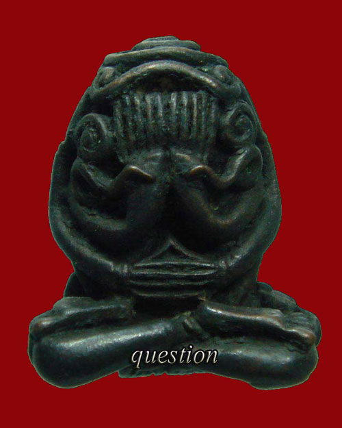 พระปิดตารุ่นแรก หลวงปู่สิม พุทธาจาโร เนื้อนวโลหะ ปี.๒๕๑๗ รุ่นสร้างศาลา วัดมัชฌันติการาม(วัดน้อย)