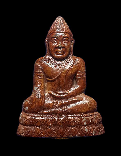 พระขุนพลเมืองเพชร วัดอินทาราม จ.เพชรบุรี เนื้อโลหะ องค์ใหญ่