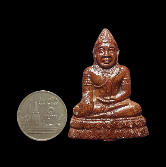 พระขุนพลเมืองเพชร วัดอินทาราม จ.เพชรบุรี เนื้อโลหะ องค์ใหญ่