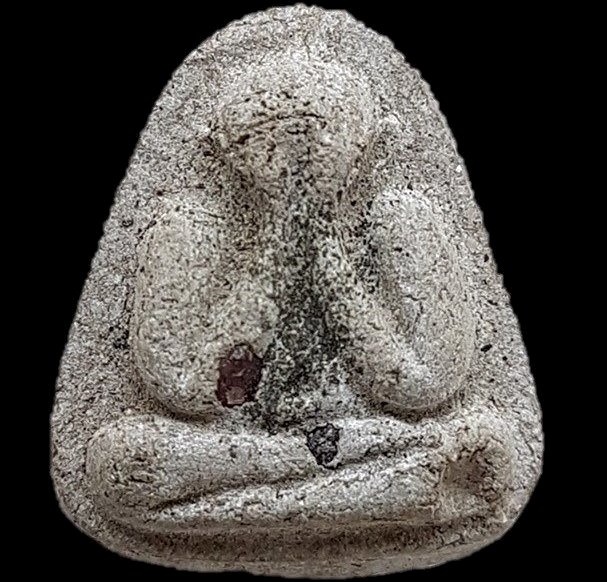 พระผงปิดตาวัดสำนักกะท้อน หลวงปู่ทิมปลุกเสก วัดยายร้า ปี16 ฝังพลอยเสกเม็ดโต