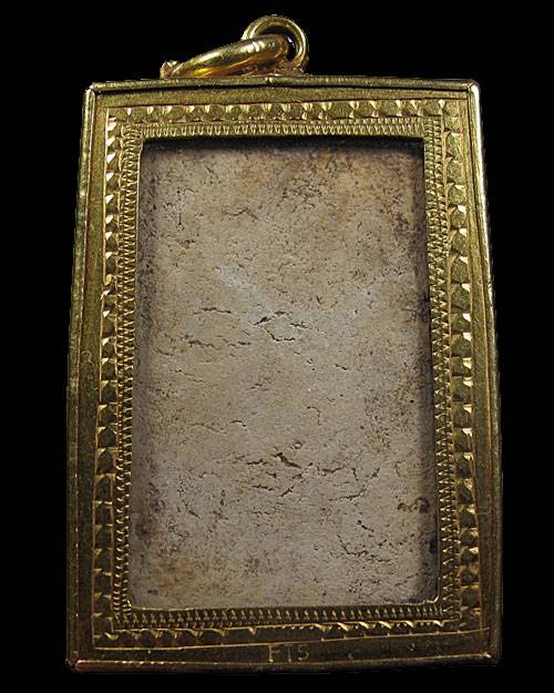 พระสมเด็จบางขุนพรหม พิมพ์ฐานคู่ วัดใหม่อมตรส บางขุนพรหม กทม.เลี่ยมทอง