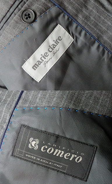 สูท marie claire ของแท้ แบรนด์ดัง เนื้อผ้าดี มีซับใน แบบสวยดูดี เกือบเหมือนใหม่ ใช้ woven ของ Italy