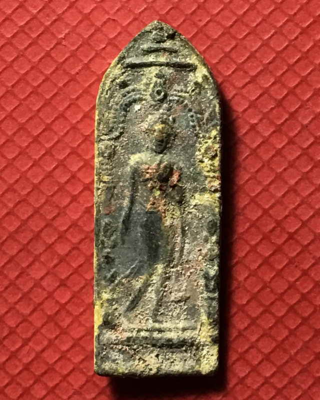 พระลีลาสองหน้าวัดเขาจอมคีรีนาคพรตหลวงปู่ศุขปลุกเสกปี2461