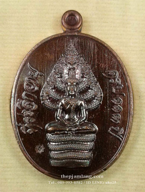 เหรียญพระนาคปรกรุ่นแรก(4) หลวงปู่สอ ขันติโก วัดโพธิ์ศรี ท่าอุเทน นครพนม เนื้อทองแดง ปี 2561