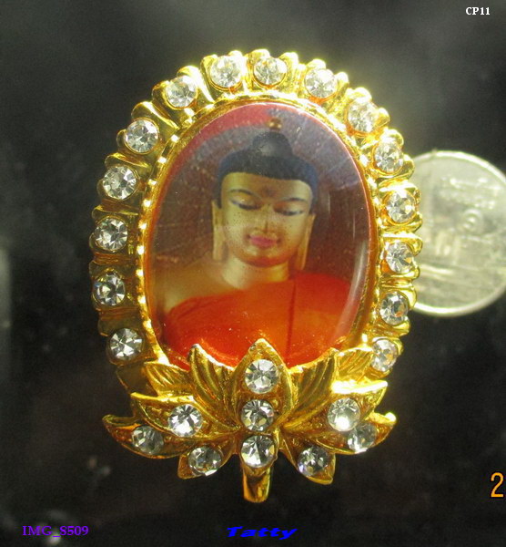 ล็อกเก็ตเข็มกลัดพระพุทธเจ้า ไม่ทราบที่